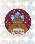 Emotional Support Dice Bag Vinyl Sticker